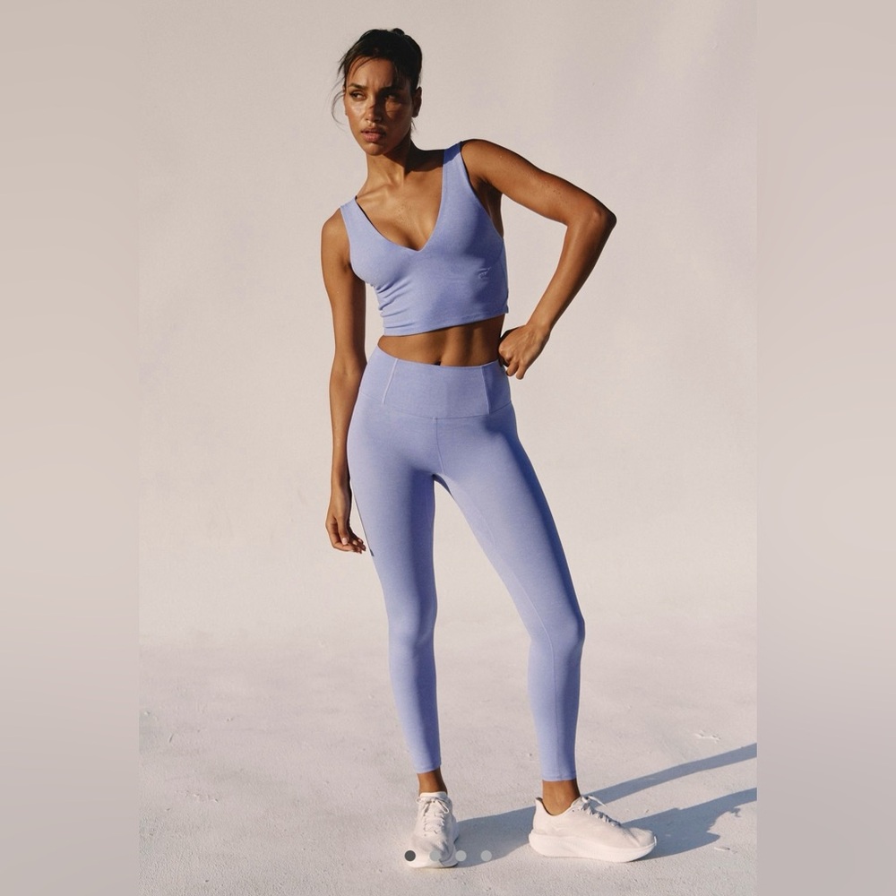 Free People Movement Never Better 7/8 Leggings in Blueberry Heather NWT